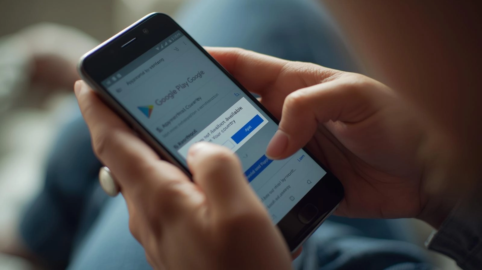 تجربة إصلاح مشكلة التطبيق غير متاح في بلدك في متجر Google Play